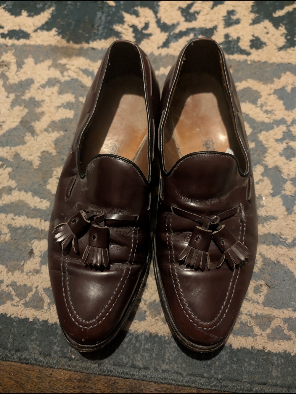 Allen Edmonds Men's Tassel Loafers in Burgundy Brown